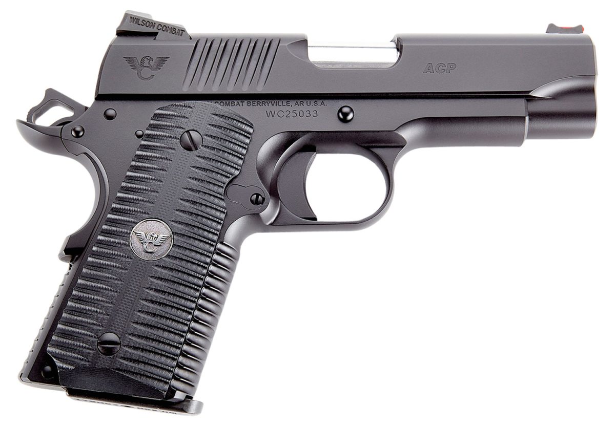 Wilson Combat Acpcp45 Acp Compact Sao 45 Acp 4&Quot; 7+1 Black Armor-Tuff Carbon Steel Black G10 Eagle Claw Grip