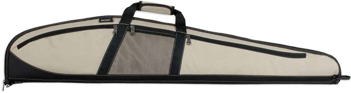 Bulldog Bd220 Plus Rifle Case 48&Quot; Taupe With Black Trim Water-Resistant Nylon