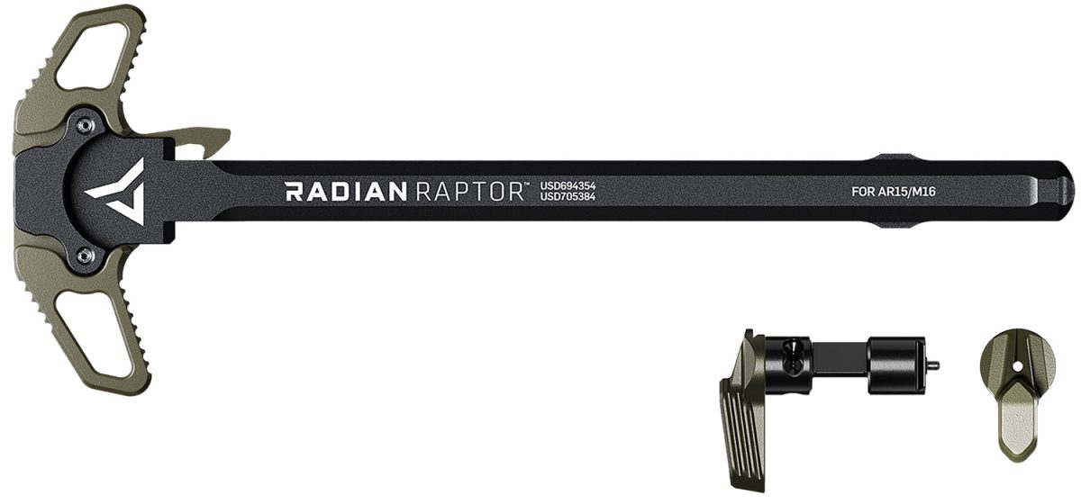 Radian Weapons R0665 Raptor  Charging Handle &Amp; 45/90 Talon Safety, Radian Od, Ambi Controls, Fits Mil-Spec Ar-15/M16 Platform