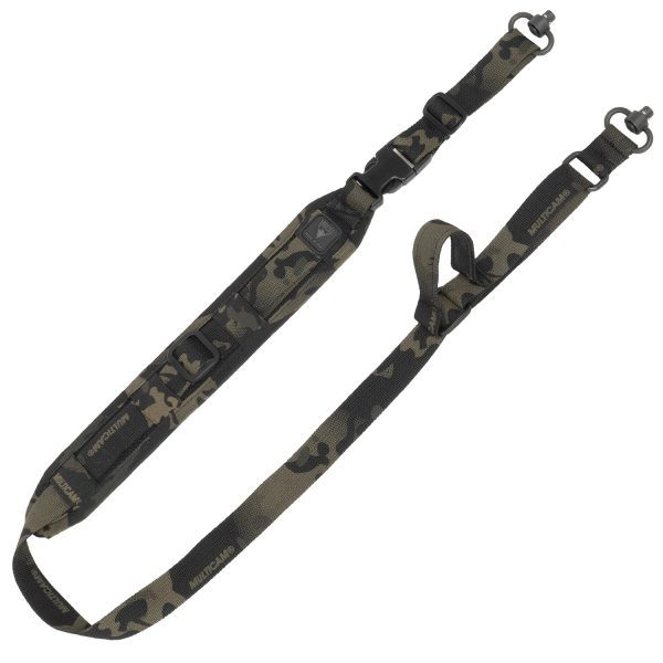 GrovTec US Inc GTSL326 QS 2-Point Sentinel with MultiCam Black Finish, 2" W, Adjustable Design & Push Button Swivels for Rifle/Shotgun