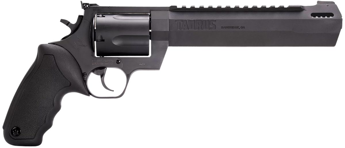 Taurus 2460081Rh Raging Hunter  460 S&Amp;W Mag 5Rd 8.37&Quot; Matte Black Barrel Matte Black Oxide Steel Cylinder &Amp; Frame Black Rubber With Integrated Cushion Insert Grip