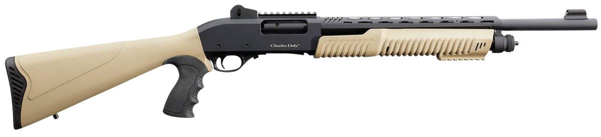 Charles Daly 930279 301  12 Gauge 3&Quot; 5+1 18.50&Quot; Barrel W/Heat Shield, Black Metal Finish,  Synthetic Flat Dark Earth Fixed Pistol Grip Stock &Amp; Forend, Auto Ejection, Includes 3 Choke Tubes