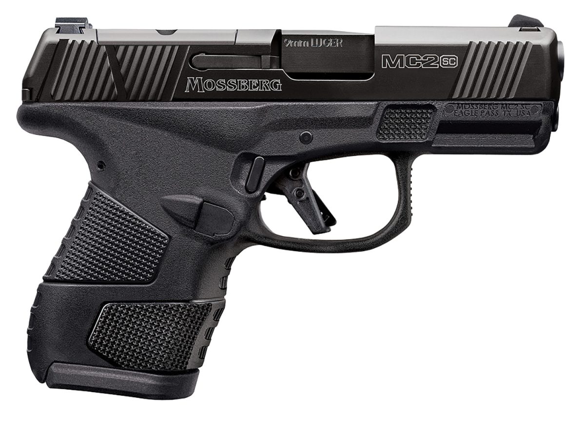 Mossberg 89027 Mc2Sc Sub-Compact 9Mm Luger 3.40&Quot; 14+1,11+1 Matte Black Dlc Stainless Steel With Optics Cut Aggressive Textured Black Polymer Grip With Cross-Bolt Safety