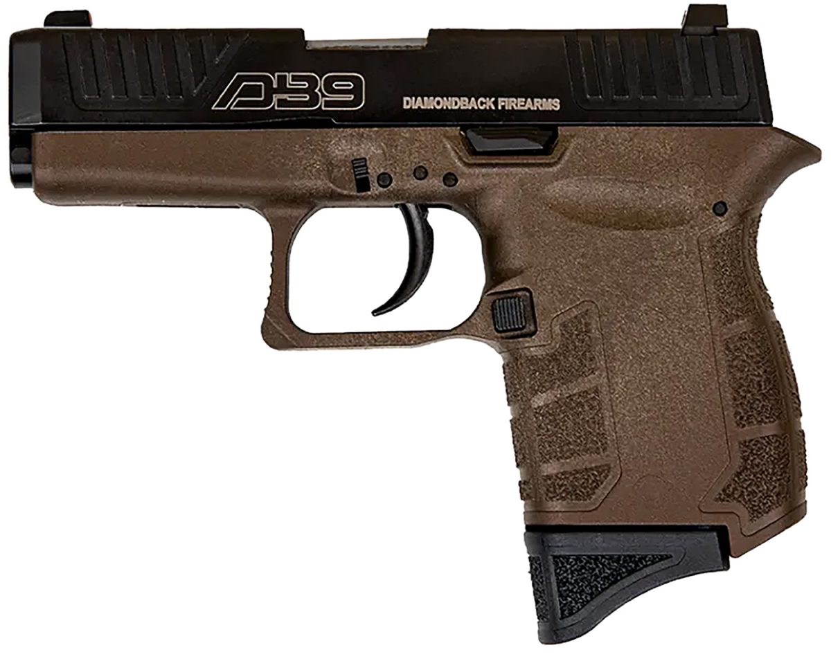 Diamondback Db0200P071 Db9 Gen4 Micro-Compact Frame 9Mm Luger 6+1, 3.10&Quot; Stainless Steel Barrel, Black Nitride Serrated Stainless Steel Slide, Midnight Bronze Polymer Frame &Amp; Grip