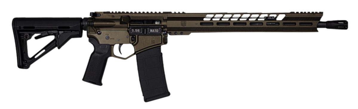 Diamondback Db1731K071 Db15  5.56X45Mm Nato 16&Quot; 30+1 Midnight Bronze Adjustable Magpul Ctr Stock Black Magpul Moe K2 Grip With Black Gold Lower