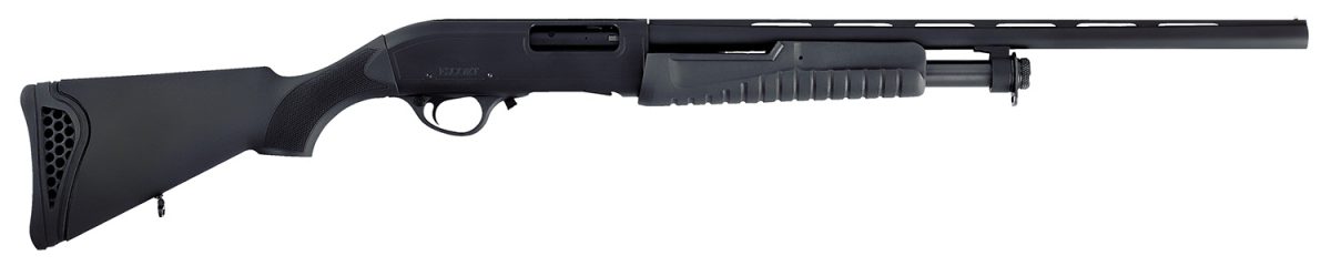 Escort Hefh2022051Y Field Hunter  Youth 20 Gauge Pump 3&Quot; 4+1 22&Quot; Black Chrome Vent Rib Barrel, Black Anodized Grooved Aluminum Receiver, Fixed Black Synthetic Stock, Right Hand