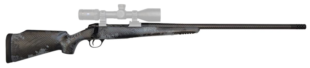 Fierce Firearms Fctrg65Prc24Bbo Ct Rage  6.5 Prc Caliber With 3+1 Capacity, 24&Quot; Carbon Fiber Barrel, Black Cerakote Metal Finish &Amp; Blackout Camo Fixed Fierce Tech C3 Stock, Right Hand (Full Size)