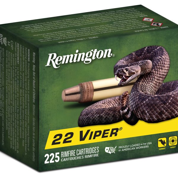 Remington Ammunition 21239 Viper  22LR 36gr Truncated Cone Solid 225 Per Box/10 Case