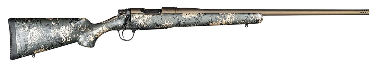 Christensen Arms 8010107500 Mesa Fft 6.5 Prc 4+1 20&Quot; Threaded Barrel, Burnt Bronze Cerakote, Green With Black/Tan Webbing Stock