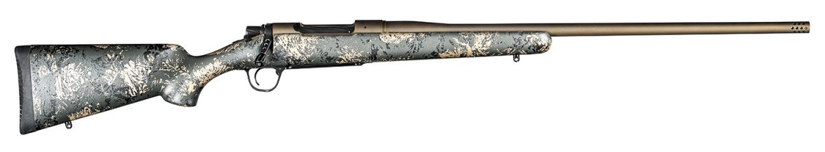 Christensen Arms 8010108500 Mesa Fft 300 Win Mag 3+1 22&Quot; Threaded Barrel, Burnt Bronze Cerakote, Green With Black/Tan Webbing Stock