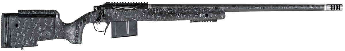 Christensen Arms 8010400100 Ba Tactical Long Range 6.5 Prc 4+1 26&Quot; Carbon Fiber Barrel, Black Nitride Finish, Black With Gray Webbing Stock