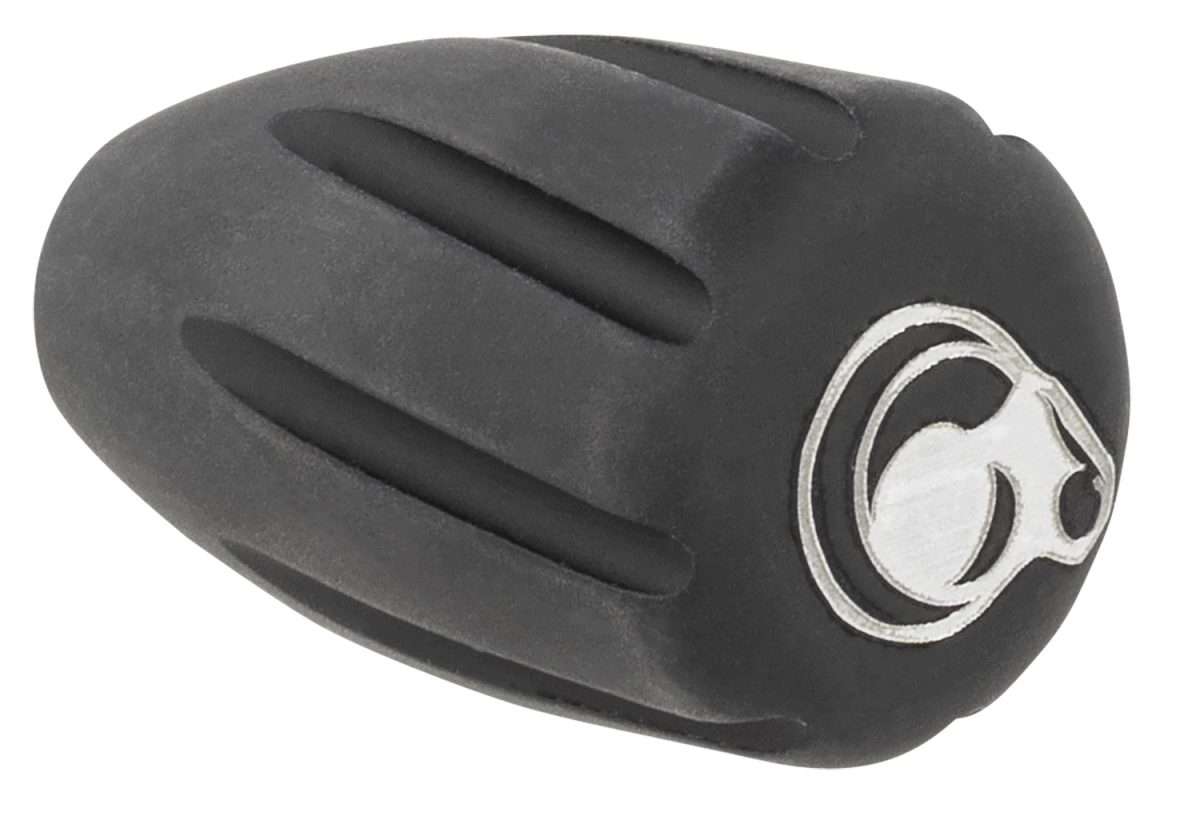 Christensen Arms 8100001900 Tactical Bolt Knob Black W/ White Logo Hardcoat Anodized Aluminum