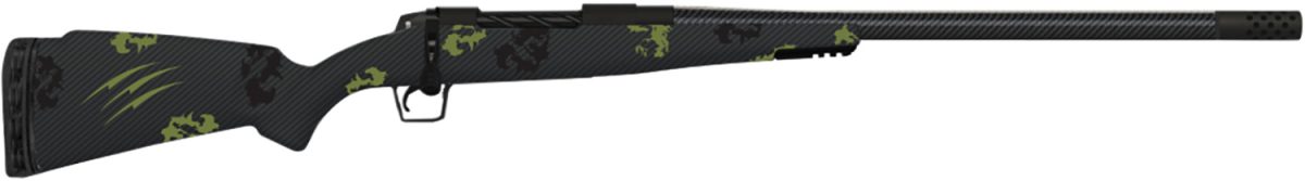 Fierce Firearms Rog308Win20Bf Carbon Rogue  308 Win 4+1 20&Quot; Carbon Fiber Barrel, Black Cerakote Steel Rec, Forest Camo Rogue Stock