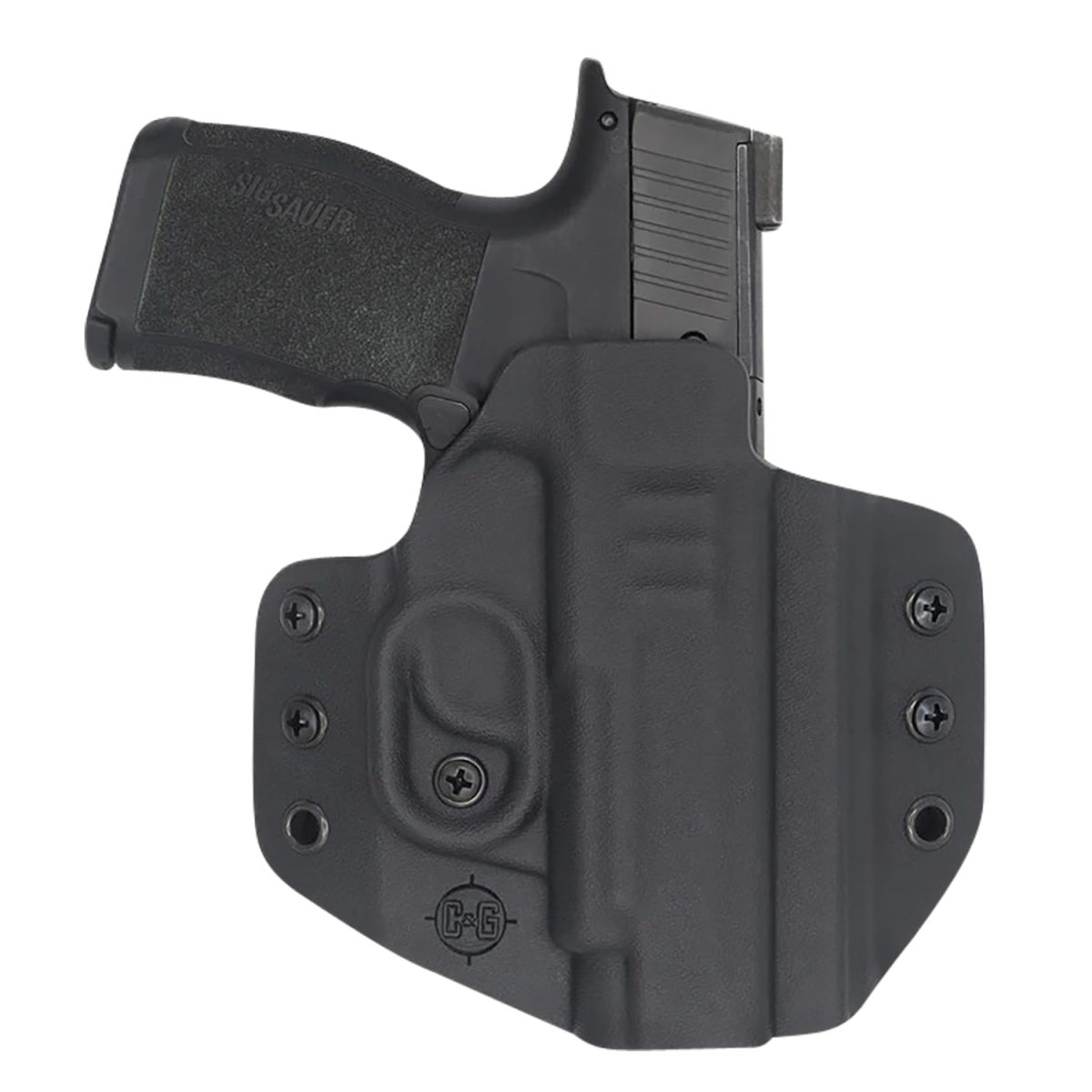 C&Amp;G Holsters 0250100 Covert  Owb Black Kydex Belt Loop Fits Sig P365 Xl Right Hand