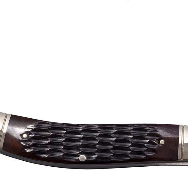 Cold Steel CSFLGSTKMJ Gentleman's Stockman 2"/2.10"/2.50" Folding Clip/Sheepsfoot/Spey Plain 8Cr13MoV SS Blade/Brown Jigged w/Polished Bolsters Bone Handle
