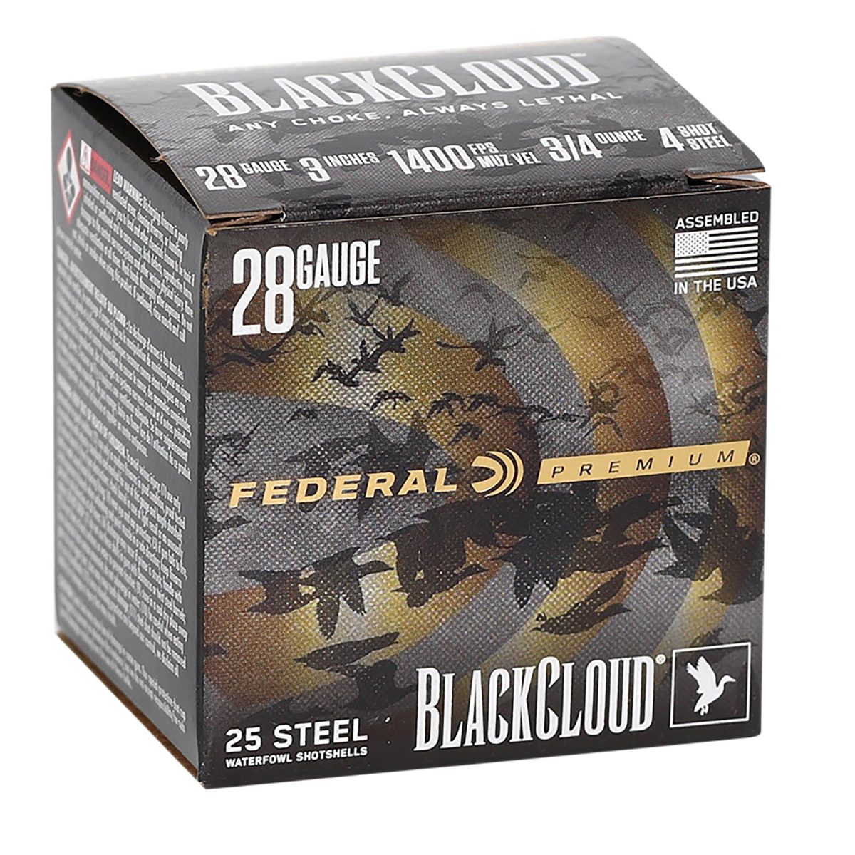 Federal Pwbx2854 Black Cloud Fs 28Gauge 3&Quot; 3/4Oz 4Shot 25 Per Box/10 Case
