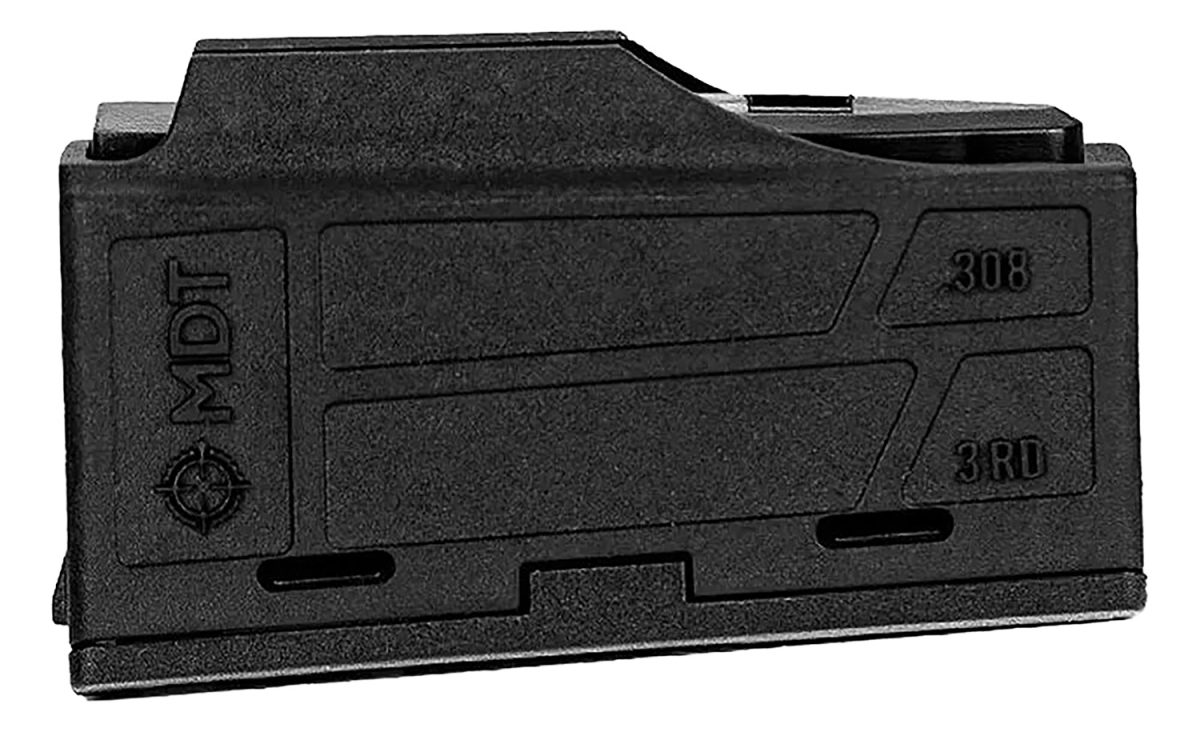 Mdt Sporting Goods Inc 105089Blk Aics Magazine  3Rd Flush Fit 308/6.5 Creedmoor Short Action, Black Polymer Fits Some Chassis/Bottom Metal (Mdt/Xlr/Krg/Grs/Cdi/Pacific Tool &Amp; Gauge)