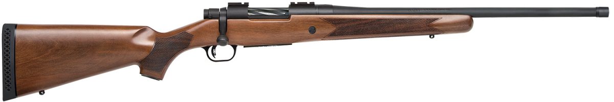 Mossberg 28176 Patriot Walnut 400 Legend 4+1 20&Quot; Fluted W/Recessed Match Crown, Blued Barrel/Rec, Walnut Stock, Spiral-Fluted Bolt, Adj. Lba Trigger, Weaver Scope Mount