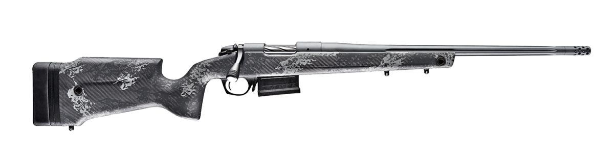 Bergara Rifles B14S754 B-14 Crest 22-250 Rem 5+1 20&Quot; Sniper Gray Cerakote #5 Contour Threaded Barrel, Sniper Gray Cerakote Steel Receiver, Black &Amp; Gray Sponge Fixed Carbon Fiber Stock