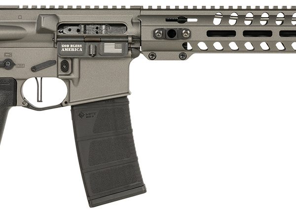 Patriot Ordnance Factory 02046 Minuteman  5.56x45mm 30+1 13.75" Black Steel Threaded Barrel, Tungsten Cerakote Receiver, 13" Renegade Rail Handguard