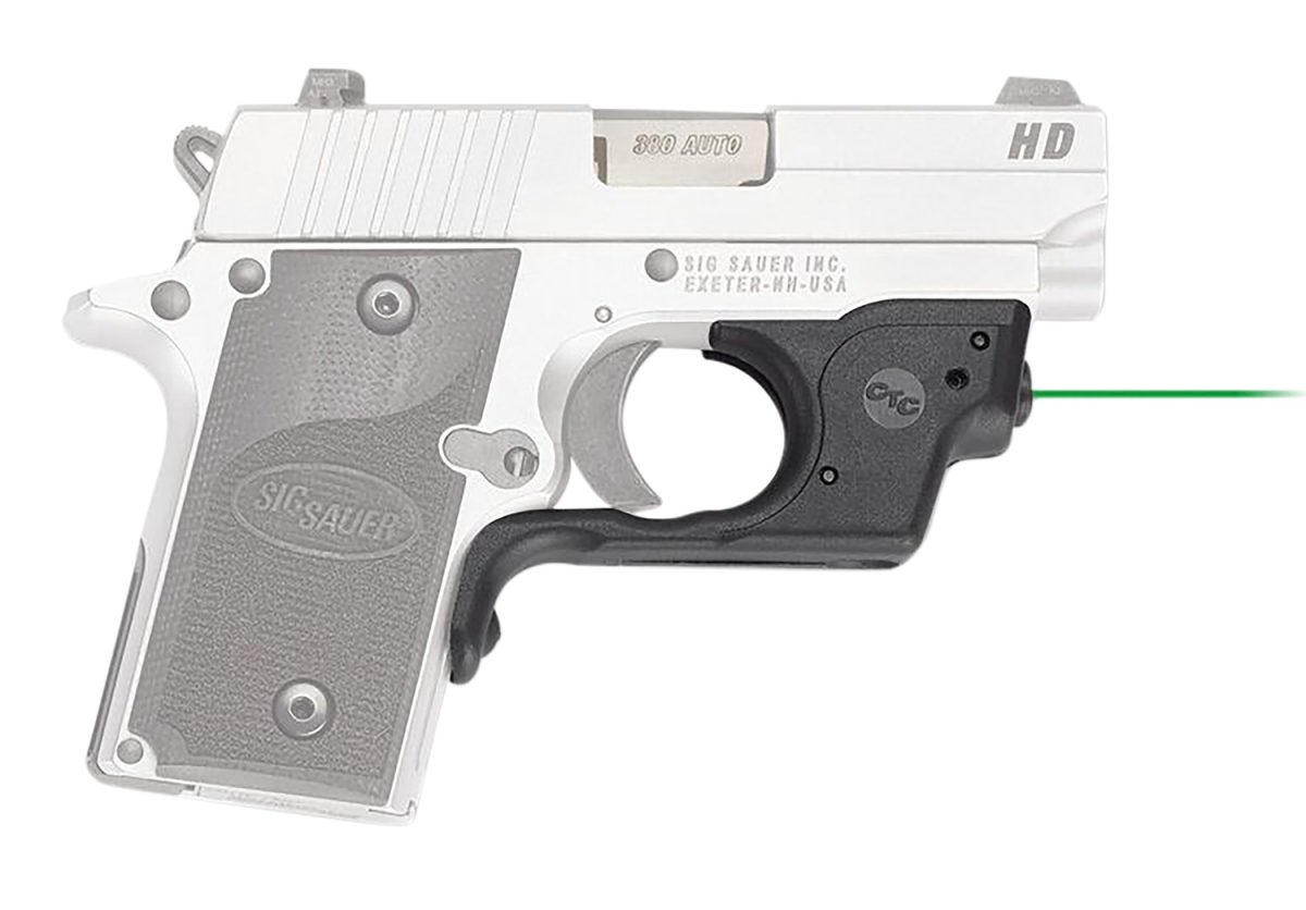 Crimson Trace 0147501 Lg-492G Green Laserguard  Black Sig Sauer P238/P938