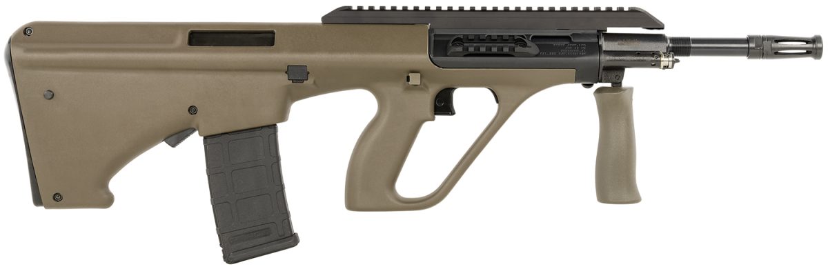 Steyr Arms Augm2Grnext Aug A3 M2 5.56X45Mm 6&Quot; Od Green Synthetic Bullpup Stock Waffle Mag