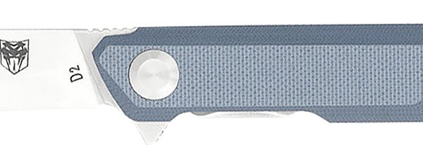CobraTec Knives CTMONGRY Monarch  3.50" Folding Plain Satin D2 Steel Blade, 4.75" Gray G10 Handle