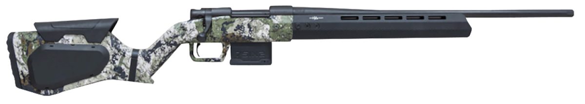 Howa Hhera308Cfxk7 Hera H7 Full Size 308 Win 5+1 24&Quot; Black Carbon Fiber Threaded Barrel, Matte Blued Drilled &Amp; Tapped Receiver, Xk7 Kings Camo W/Black Webbing Adjustable Synthetic Stock, Right Hand