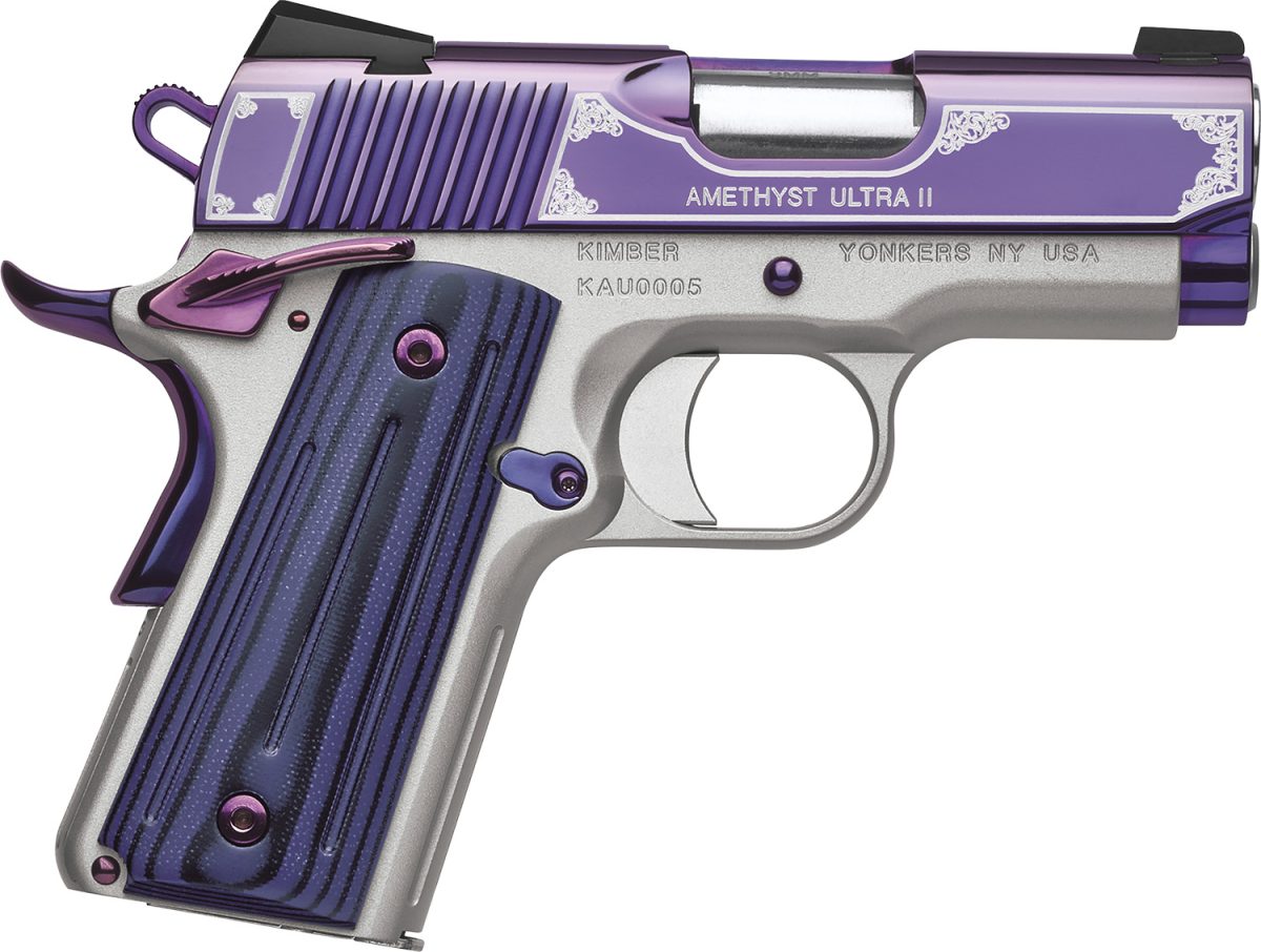 Kimber Mfg.,Inc 3200319 Amethyst Ultra Ii 9Mm 8+1 3&Quot; Amethyst Purple Pvd Stainless Steel Slide G10 Grip