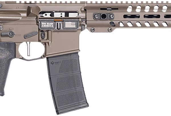 Patriot Ordnance Factory 02047 Minuteman  5.56 NATO 30+1 13.75" Black Nitride Patriot Brown Cerakote Aluminum Receiver Picatinny Rail