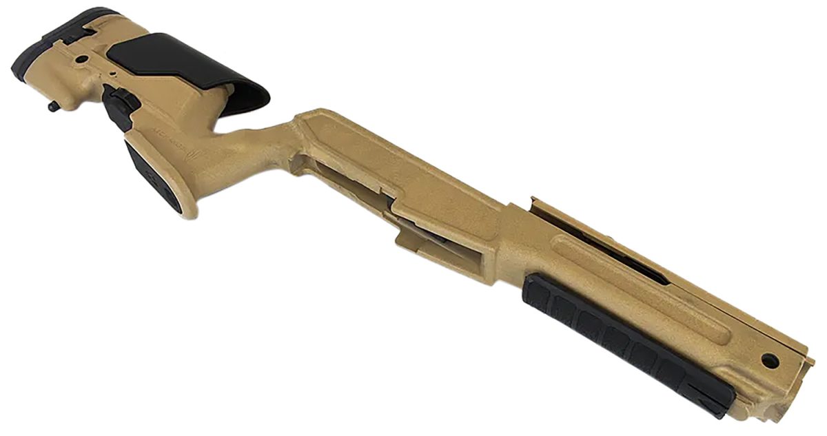 Archangel Aaminidt Precision Stock  Desert Tan Synthetic Fixed With Adjustable Cheek Riser For Ruger Mini-14, Mini Thirty