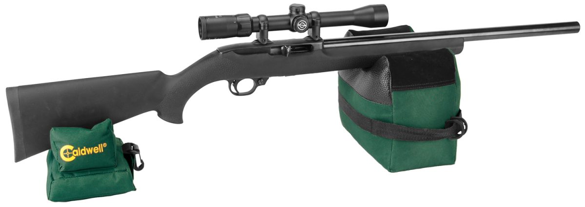 Caldwell 248885 Deadshot Shooter'S Bag Empty Dark Green 600D Polyester Front And Rear Bag 8 Lbs