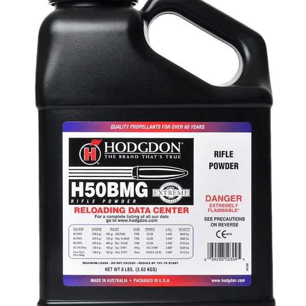 Hodgdon 50BMG8 Extreme H50BMG 50 Browning Machine Gun (BMG) 8 lbs 1 Canister