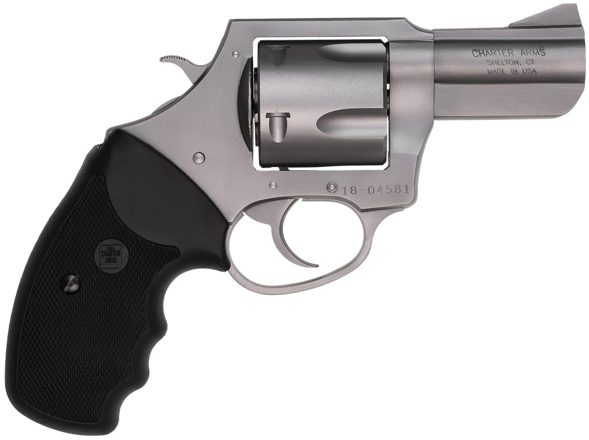 Charter Arms 74530 Bulldog  Extra Large 45 Colt (Lc), 5 Shot 2.50&Quot; Matte Stainless Steel Barrel, Cylinder &Amp; Frame W/Black Finger Grooved Rubber Grip