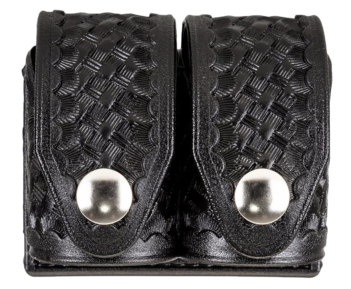 Hks 203Blbn Speedloader Case  Double Large Black Hytrel Belt Loop Belts 2.25&Quot; Wide