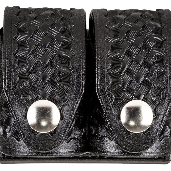 HKS 203BLBN SpeedLoader Case  Double Large Black Hytrel Belt Loop Belts 2.25" Wide