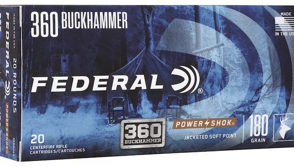 Federal PowerShok .360 Buckhammer 180gr — 20 rds