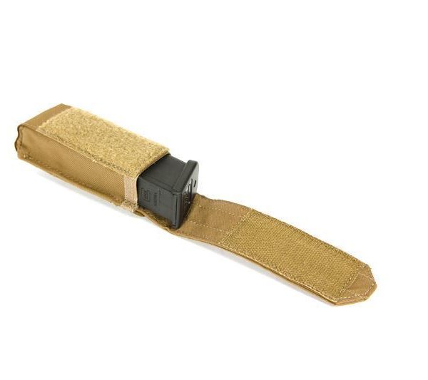 Blue Force Gear-Single Pistol mag Pouch Classic style w/ flap (fits lights multitools) Coyote Brown