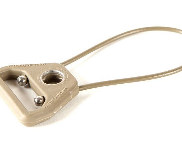 Blue Force Gear Molded UWL 2.75" Wire Length Tan Nylon with Push Button QD socket and 1.25" Webbing Slot