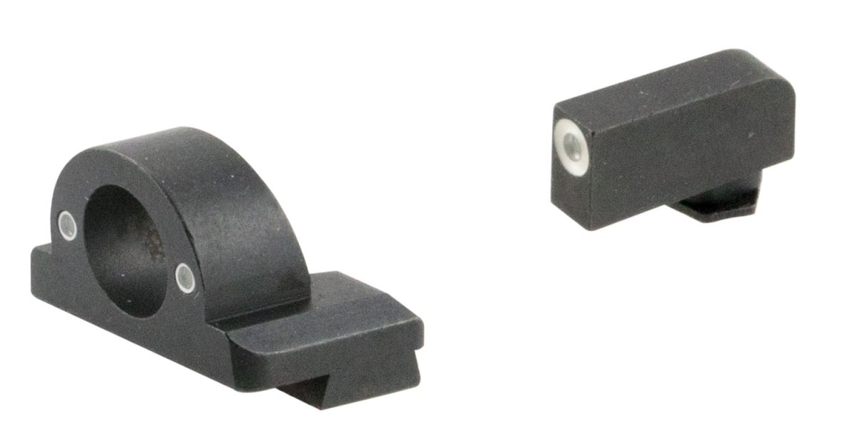 Ameriglo Gl5125 Ghost Ring Sight Set For Glock  Green Tritium White Outline Front Sight-Green Tritium Rear Sight