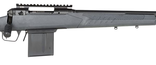 Savage Arms 57232 110 Tactical 6.5 Creedmoor 10+1 24", Matte Black Metal, Gray Fixed AccuStock with AccuFit