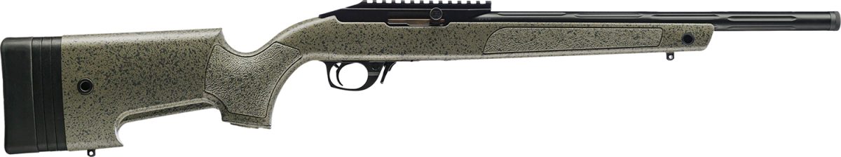 Bergara Rifles Bxr001 Bxr  22 Lr 10+1 16.50&Quot; Matte Blued Fluted Chromoly Steel Barrel, Matte Blued Aluminum Receiver, Black Speckled Green Synthetic Stock, Right Hand