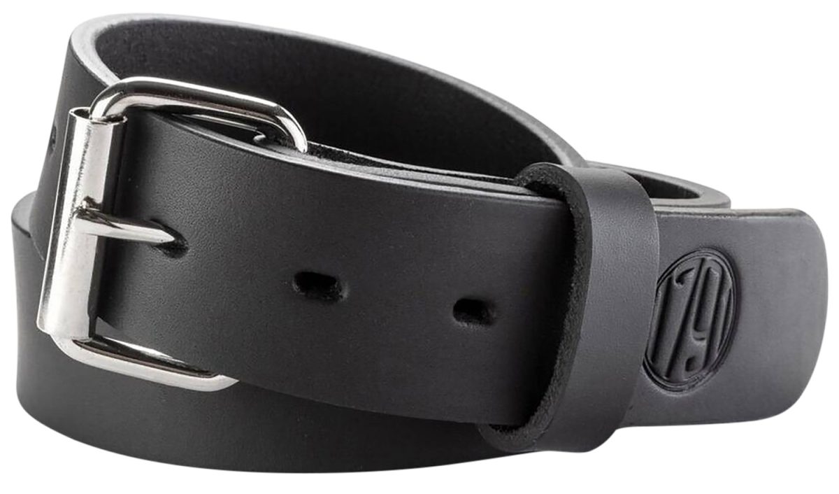 1791 Gunleather Blt014246Sbla 01  Gun Belt Stealth Black Leather 42/46 1.50&Quot; Wide Buckle Closure