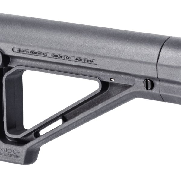 Magpul MAG480-GRY MOE Carbine Stock Fixed Stealth Gray Synthetic for  AR-15, M16, M4 with Mil-Spec Tube (Tube Not Included)