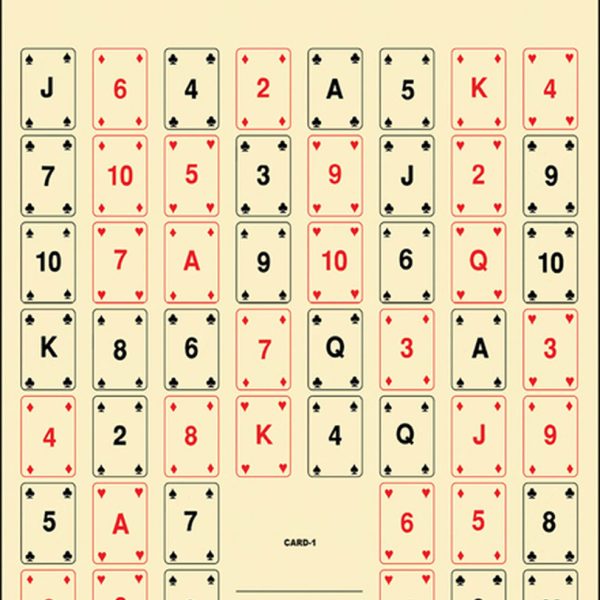 Action Target CARD1100 Entertainment  52 Playing Cards Paper 22.50" x 24" Multi-Color 100 Per Box