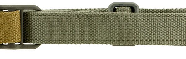 Blue Force Gear VCAS200OAOD Vickers Sling made of OD Green Cordura with 57"-67" OAL, 2" W, Padded Design & Nylon Adjusters for Rifle & Carbine