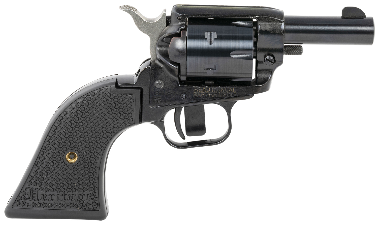 HERITAGE Mfg Bk22b2 Barkeep 22 Lr 6 Shot, 2.68" Black Oxide Steel Barrel, Black Oxide Zinc Alloy Frame, Black Oxide Cylinder, Black Laminate Grip, Manual Safety, Exposed Hammer