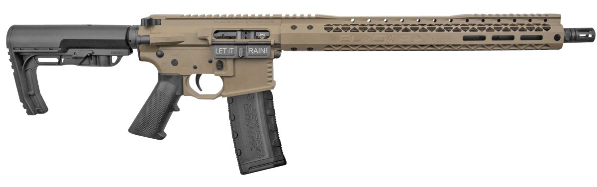 Black Rain Bro-20102901 Billet  5.56X45Mm Nato 16&Quot; 30+1 Flat Dark Earth Cerakote Black 6 Position Mft Minimalist Stock Black Mft Grip Right Hand