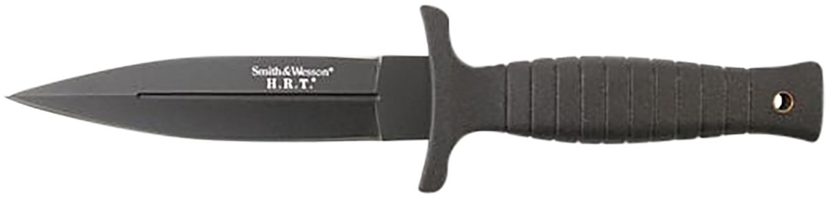 Smith &Amp; Wesson Knives Swhrt9Bcp H.r.t.  4.75&Quot; Fixed Spear Point Plain 7Cr17Mov High Carbon Ss Blade Thermoplastic Rubber Handle 9&Quot; Oal