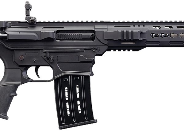 Charles Daly 930191 AR 12T Full Size Frame 12 Gauge Semi-Auto 3" 5+1 18.50" Black Steel Barrel, Black Aluminum Receiver, Black  Synthetic Stock w/Adj Comb, Black Polymer Grip